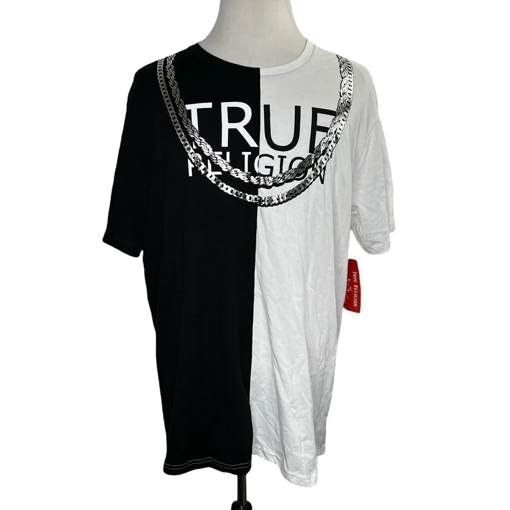 True Religion World Tour Split Fashion Tee Shirt